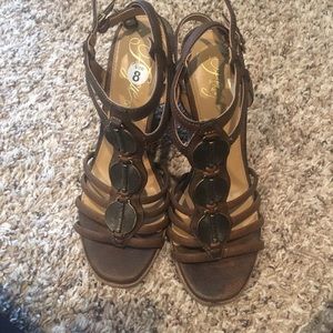 Ladies wedge sandals